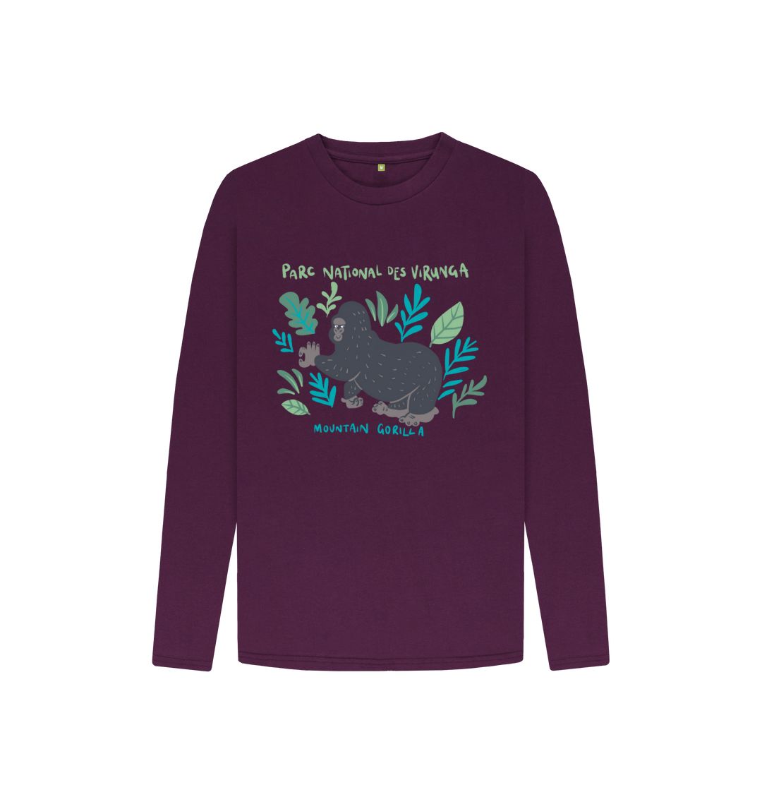 Purple Gorilla Kids Long Sleeve
