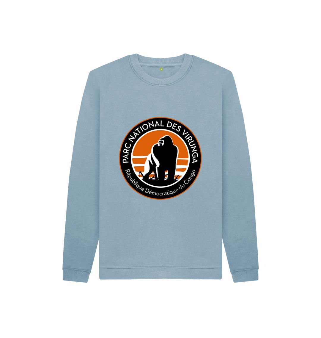 Stone Blue Kid's Virunga Logo Jumper