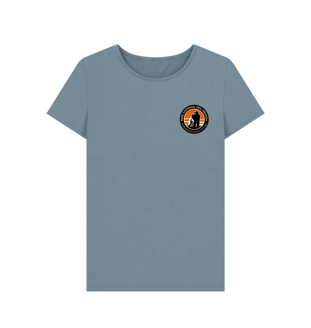 Stone Blue Printed T-shirt Front