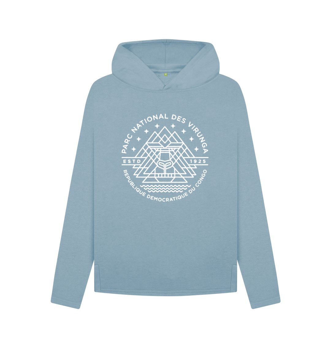 Stone Blue Virunga Emblem Women's Hoodie