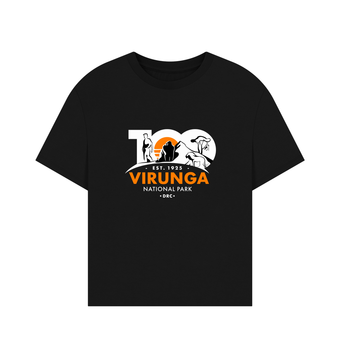 Black Virunga 100 Women's Oversize T-shirt