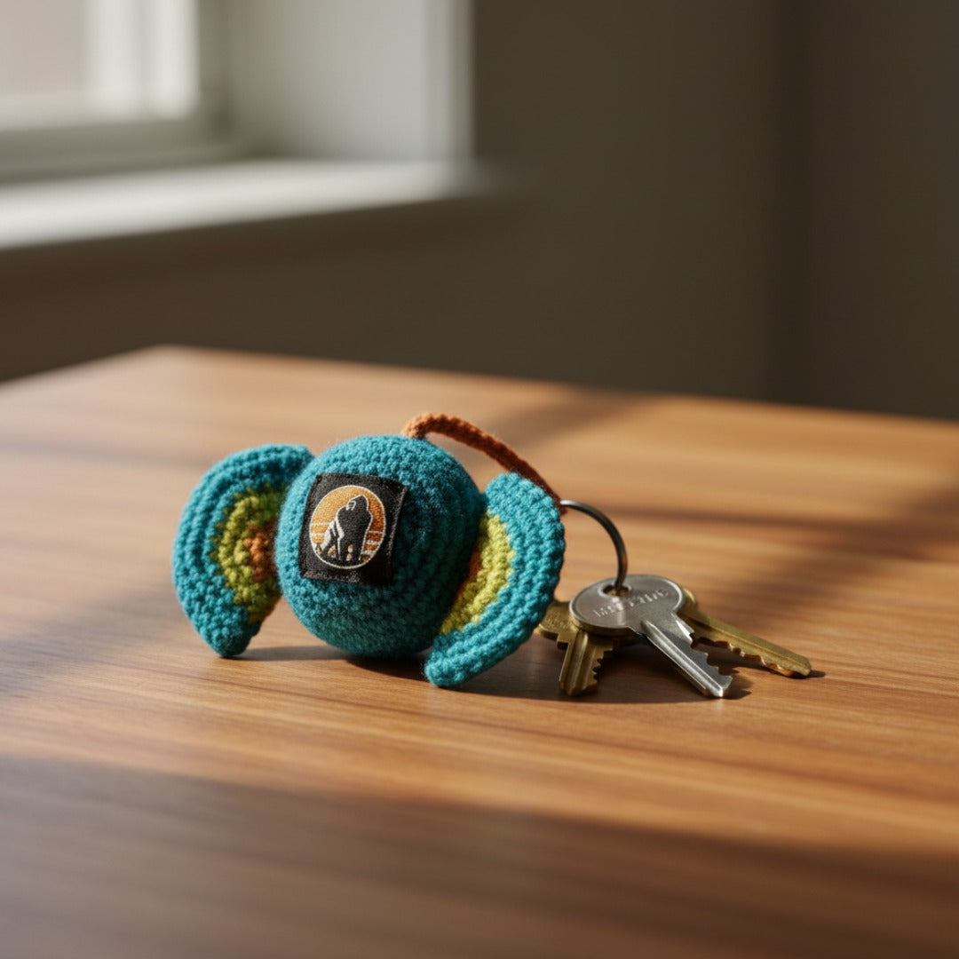 Elephant Crochet Keyring (Ligth Blue)