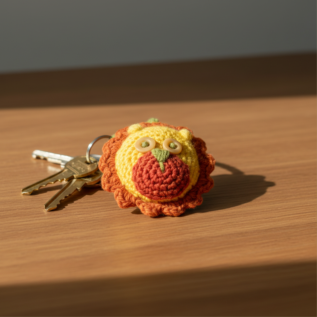 Porte-clés lion des Virunga