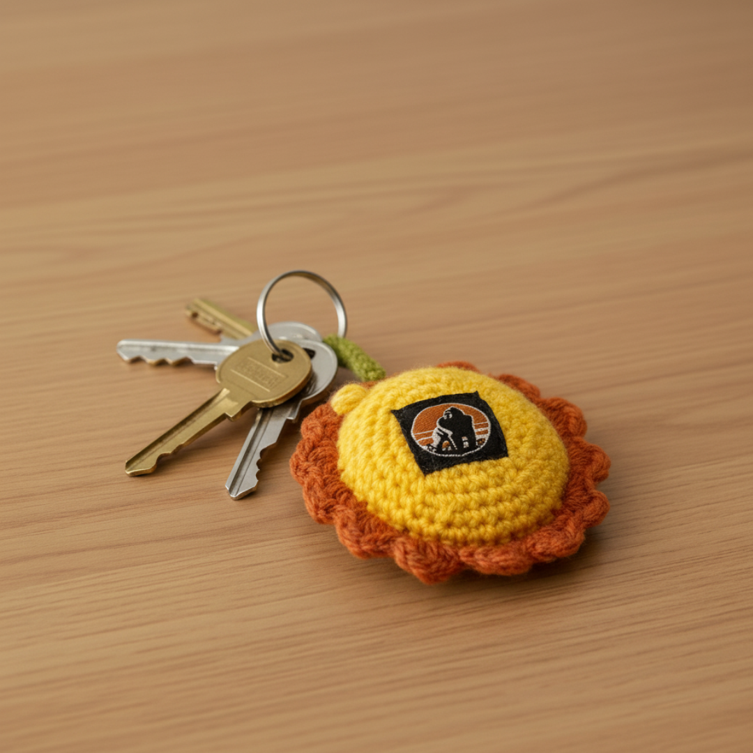Lion Crochet Keyring