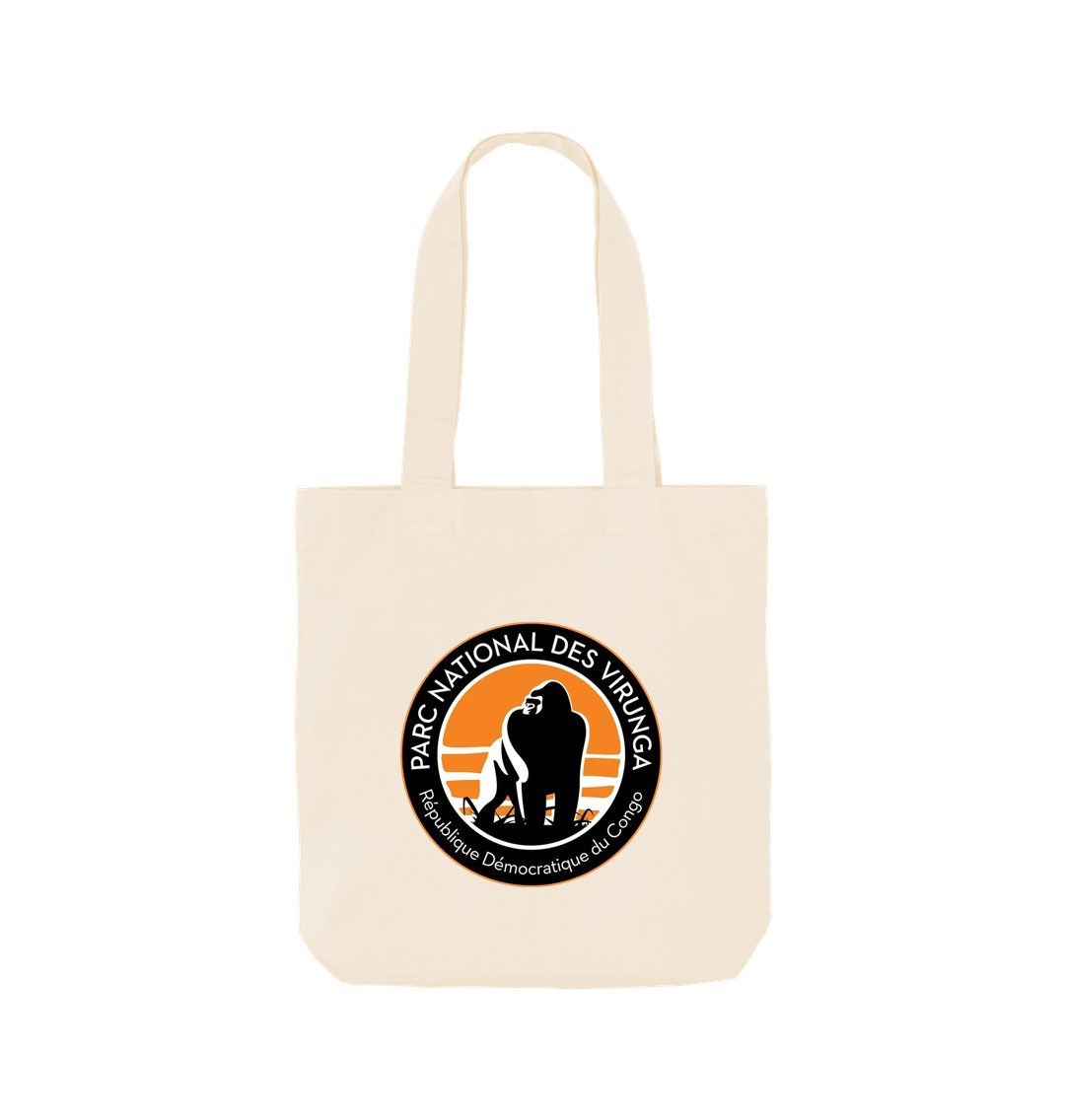 Virunga National Park Natural  Beige Printed Bag