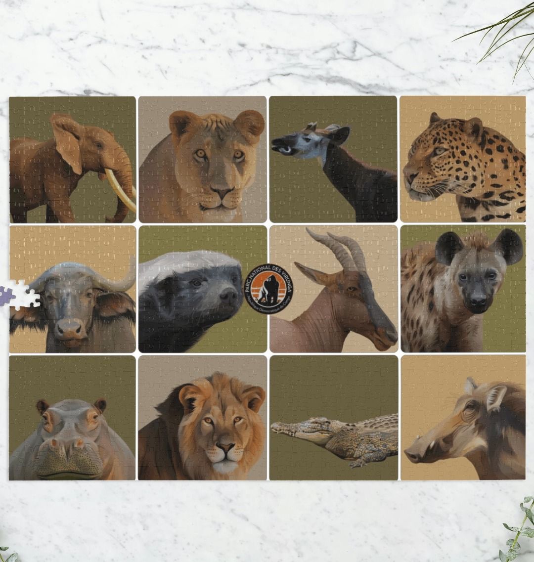 White Savanna Species 1000 Piece Jigsaw