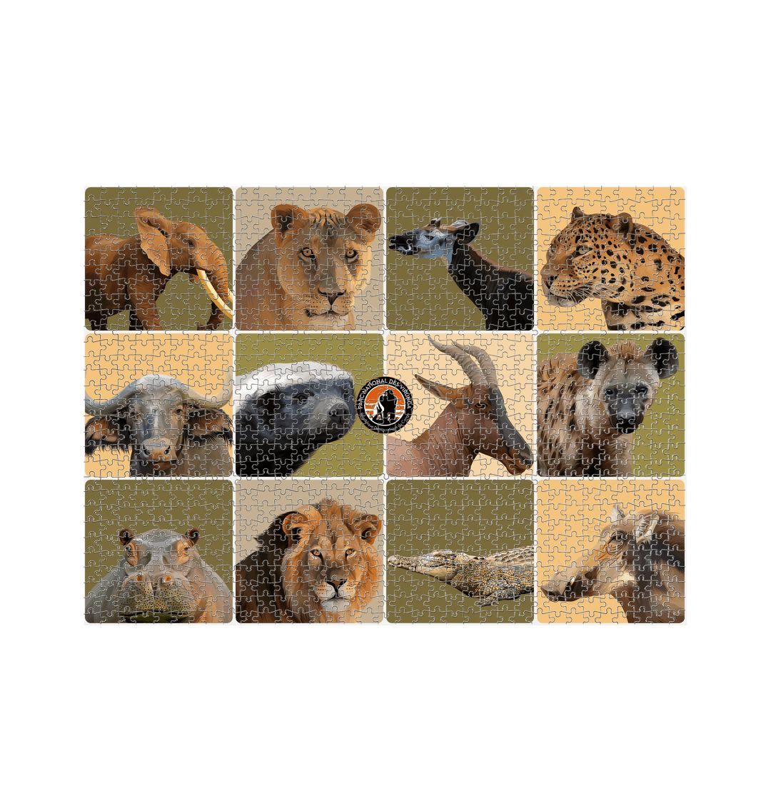 White Savanna Species 1000 Piece Jigsaw
