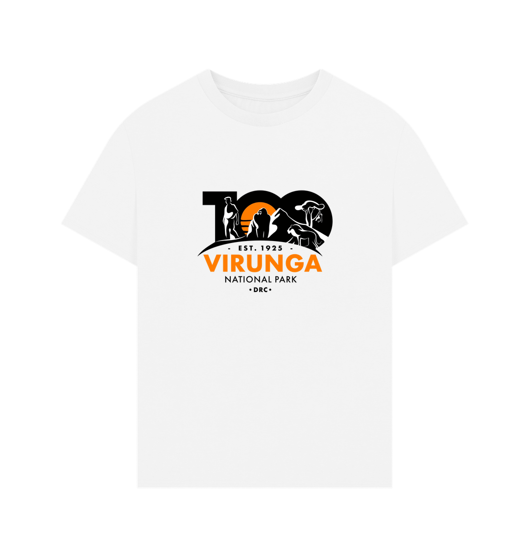 White Virunga 100 Men's Oversized T-shirt