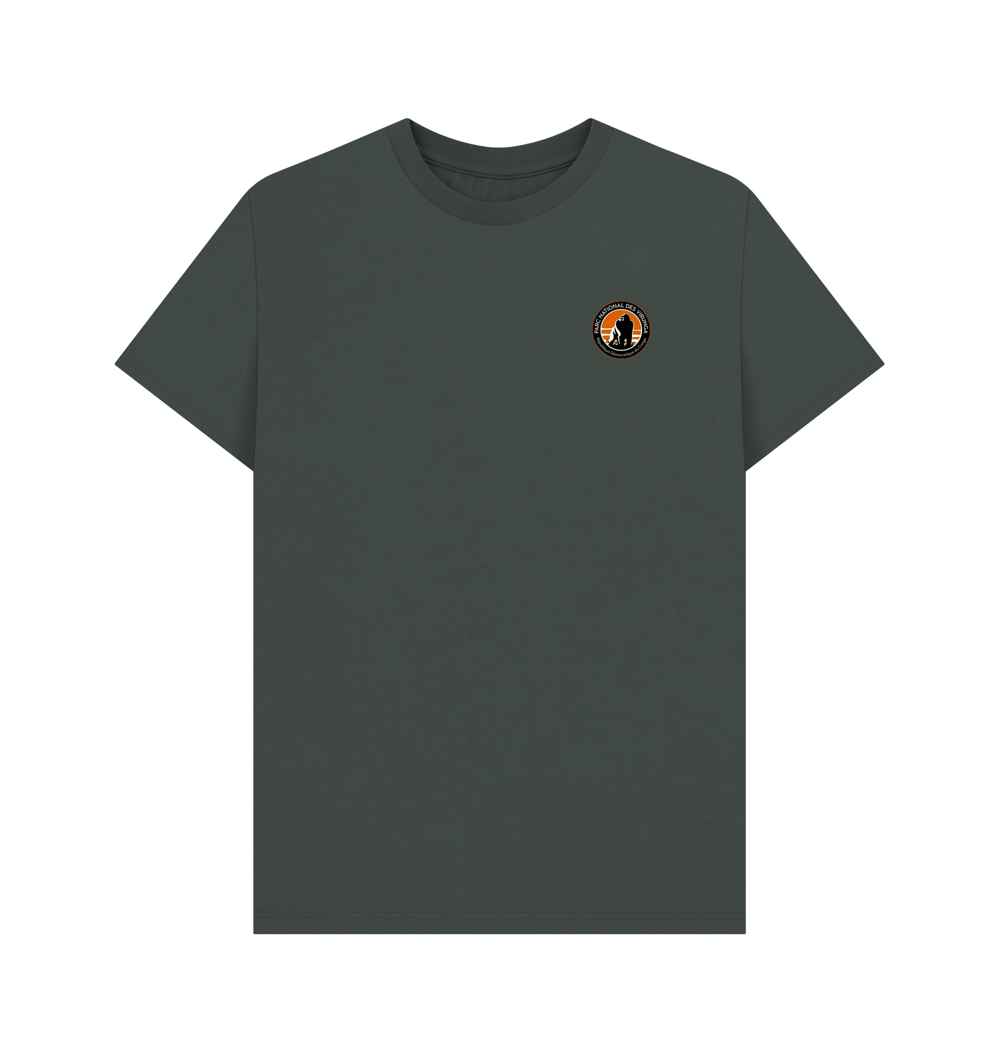 Dark Grey Printed T-shirt Front