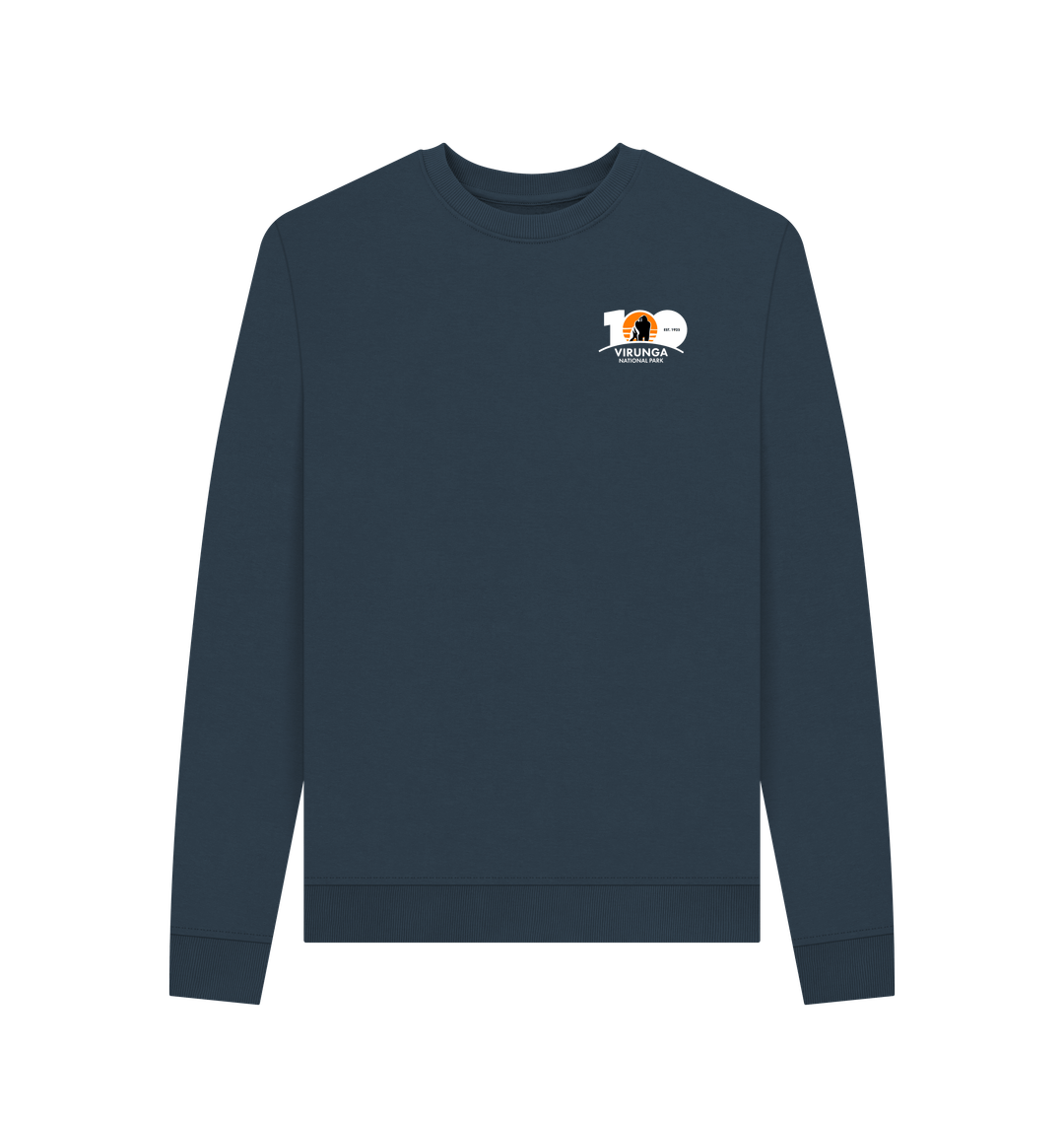 Navy Blue Printed Sweater