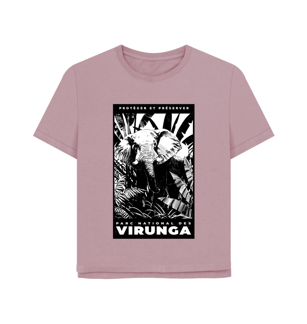 Mauve Printed T-shirt Front