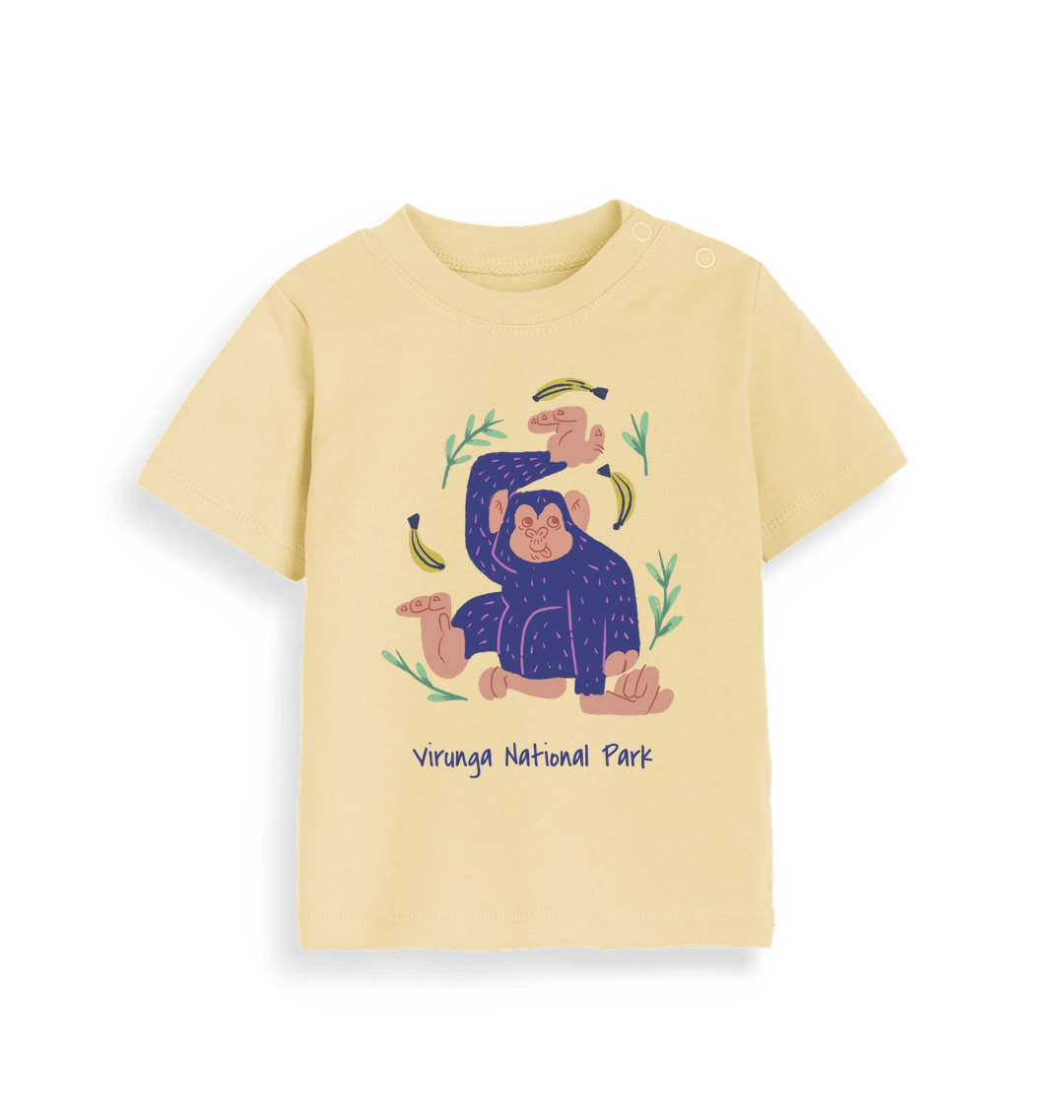 Soft Yellow Printed Kids T-Shirt