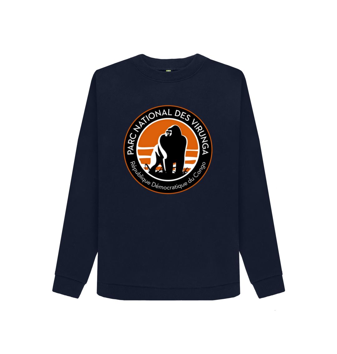 Navy Blue Virunga Logo Women's Sweater