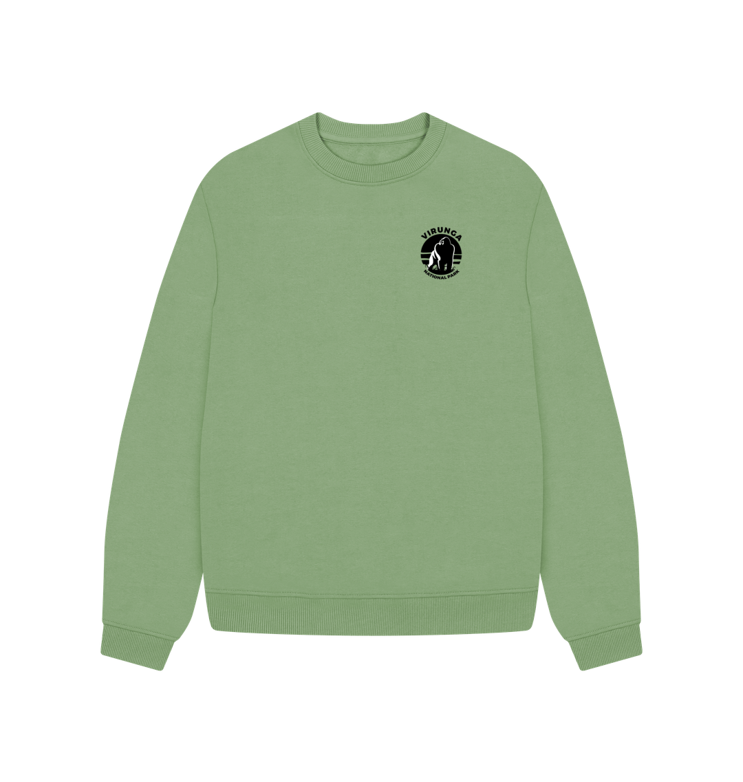 Sage Gorilla Pocket Logo Oversized Jumper