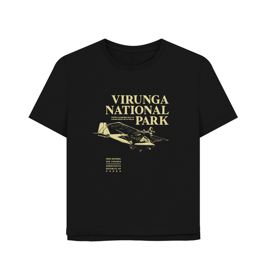 Black Virunga Pilot Women's Relaxed Tee