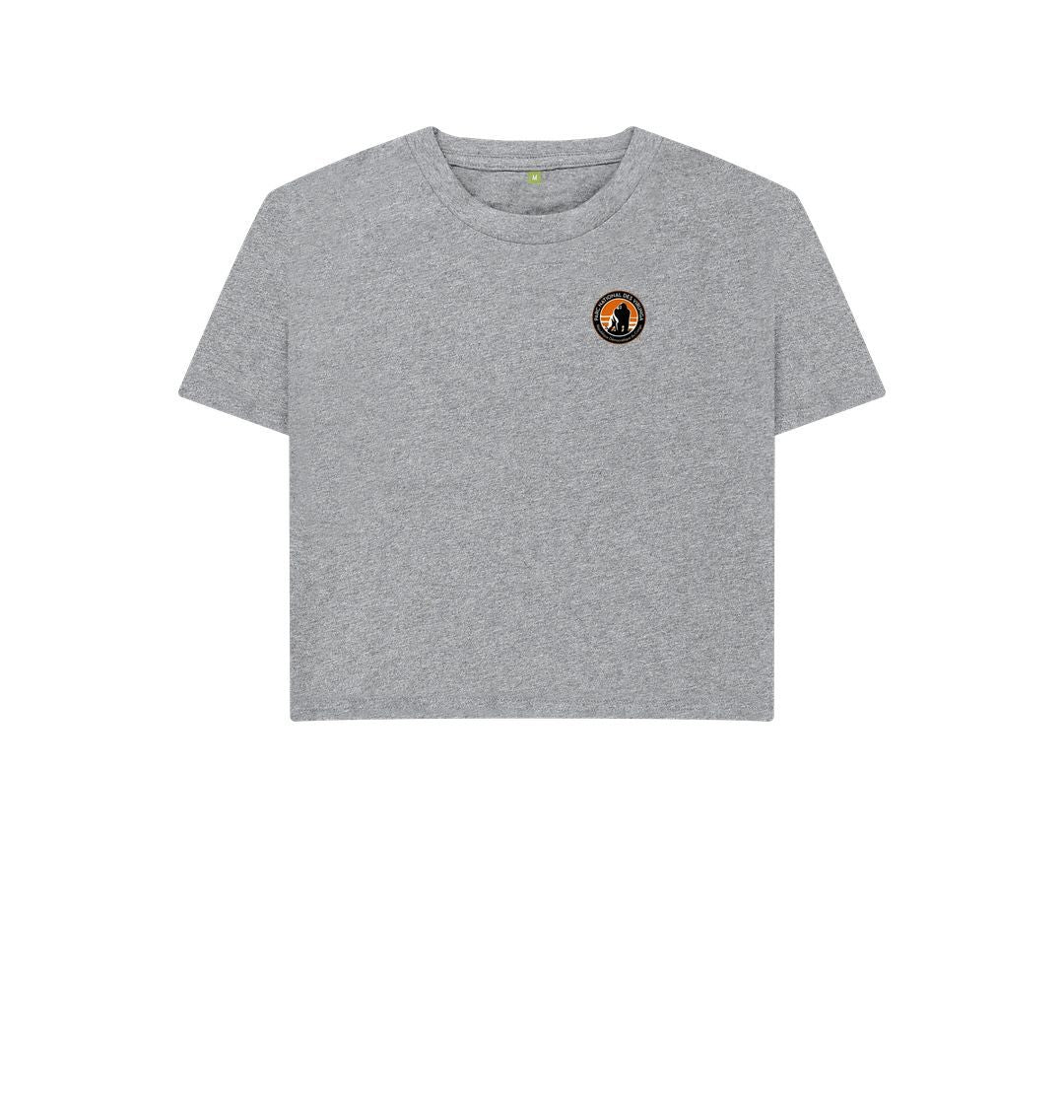 Athletic Grey Virunga Pocket Logo Women's Boxy T-shirt