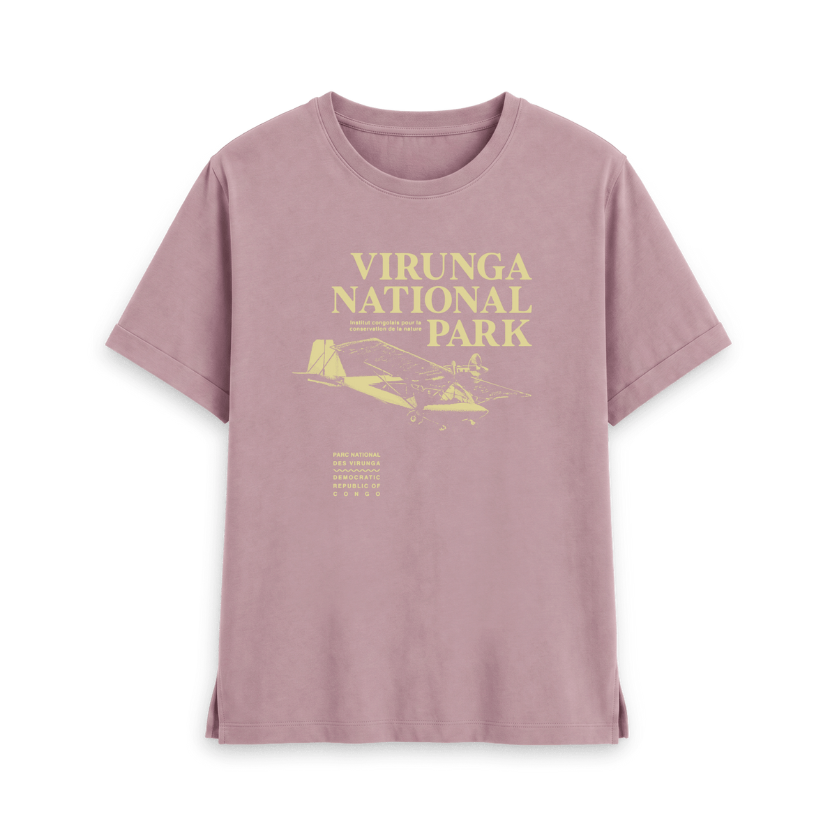 Mauve Printed T-shirt Front