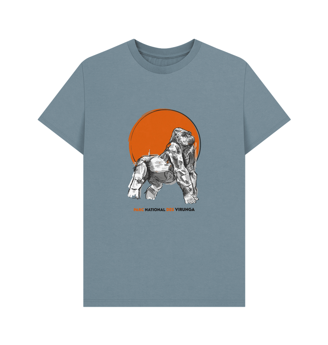 Stone Blue Printed T-shirt