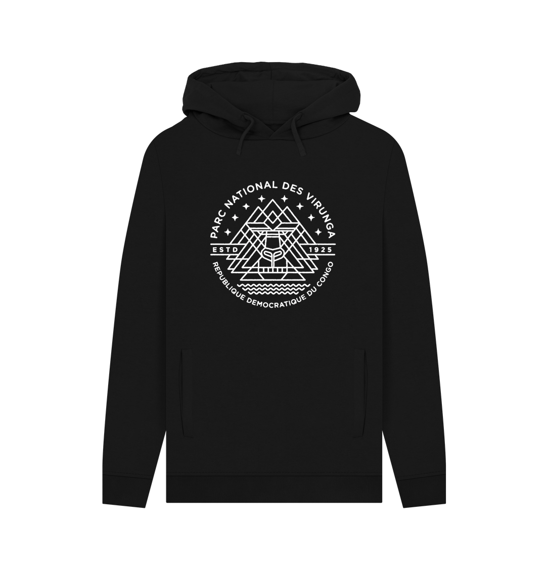 Black Virunga Emblem Men's Hoodie