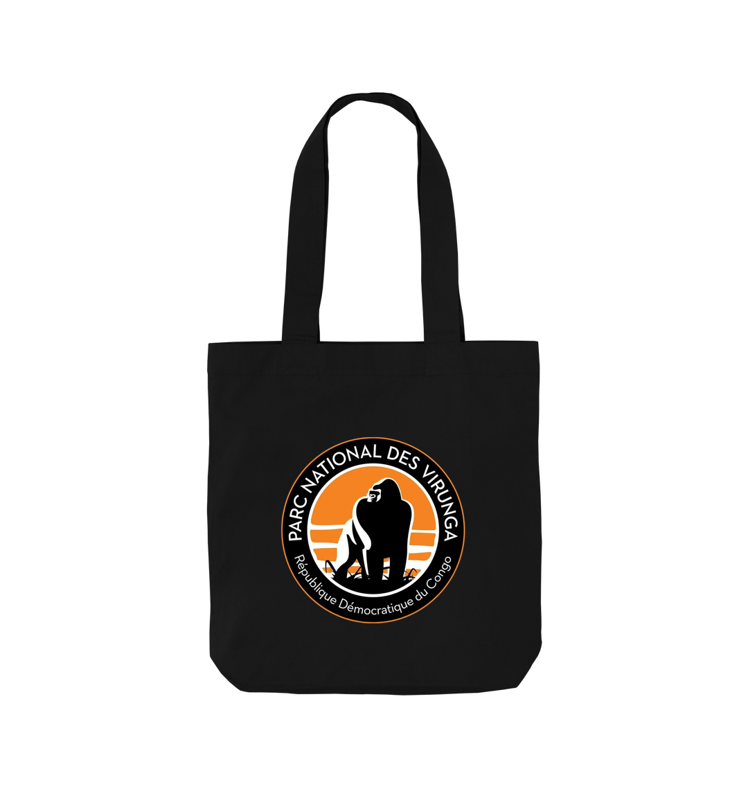 Black Virunga National Park Tote Bag