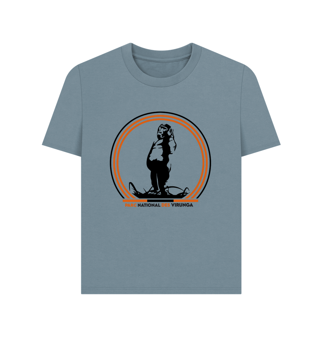 Stone Blue Printed T-shirt