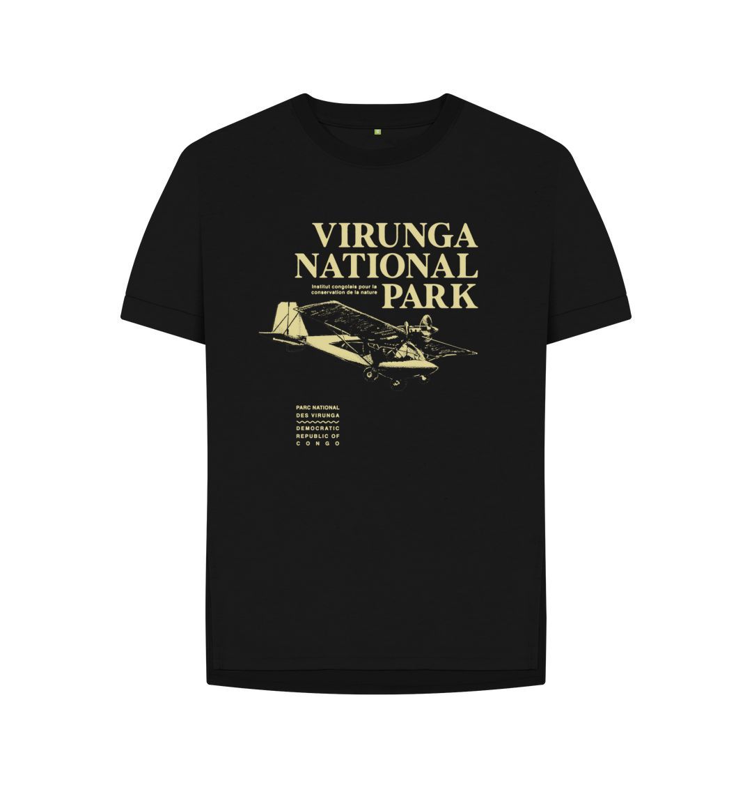 Black Virunga Pilot Women's Relaxed Tee