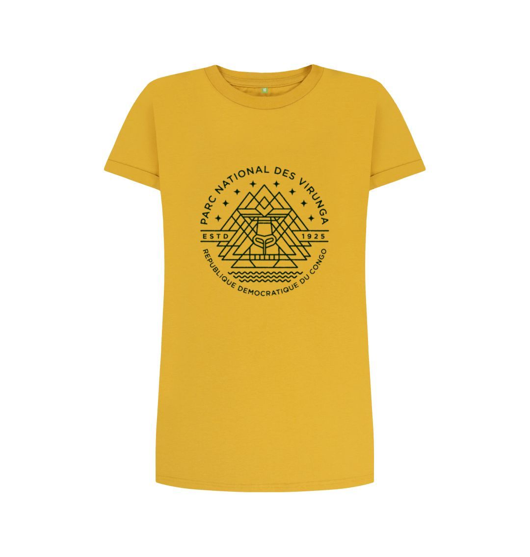Mustard Virunga Emblem T-shirt Dress