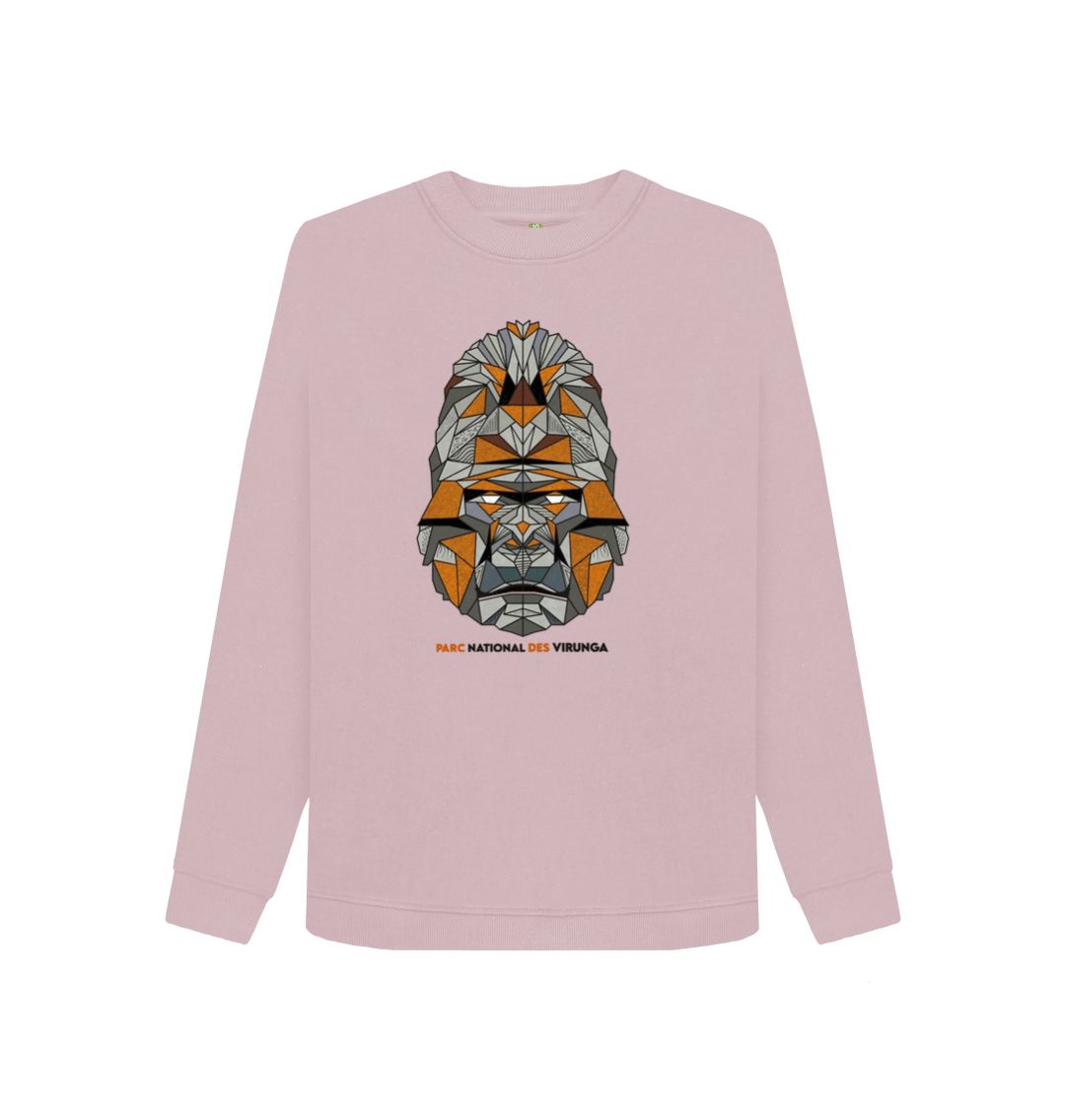 Mauve Women's Gorilla Face Sweater