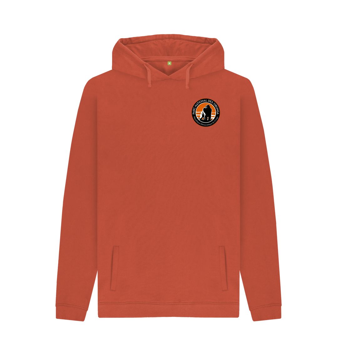 Rust Virunga Pocket Logo Men's Hoodie