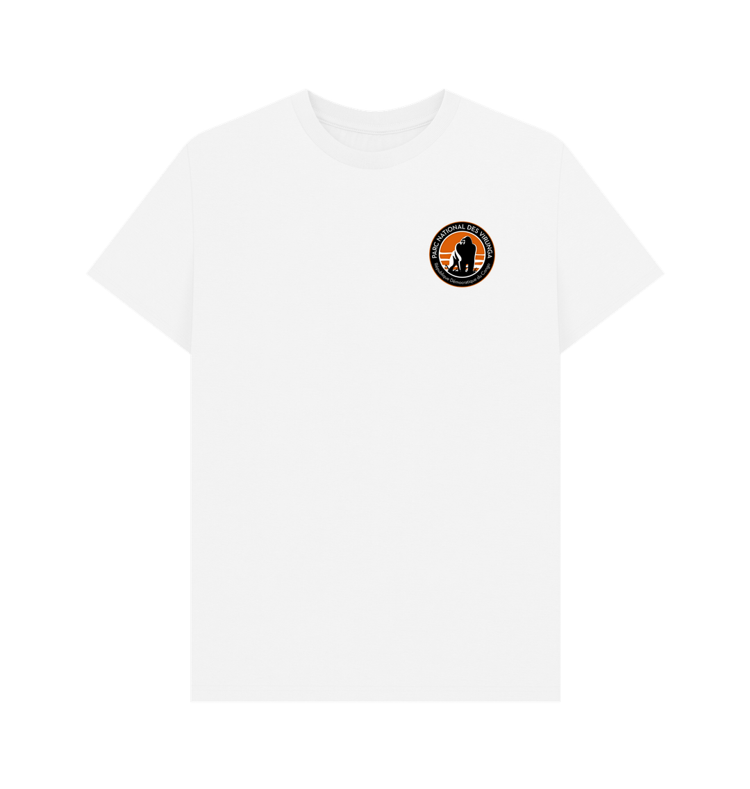 White Virunga Pocket Logo Men's T-shirt