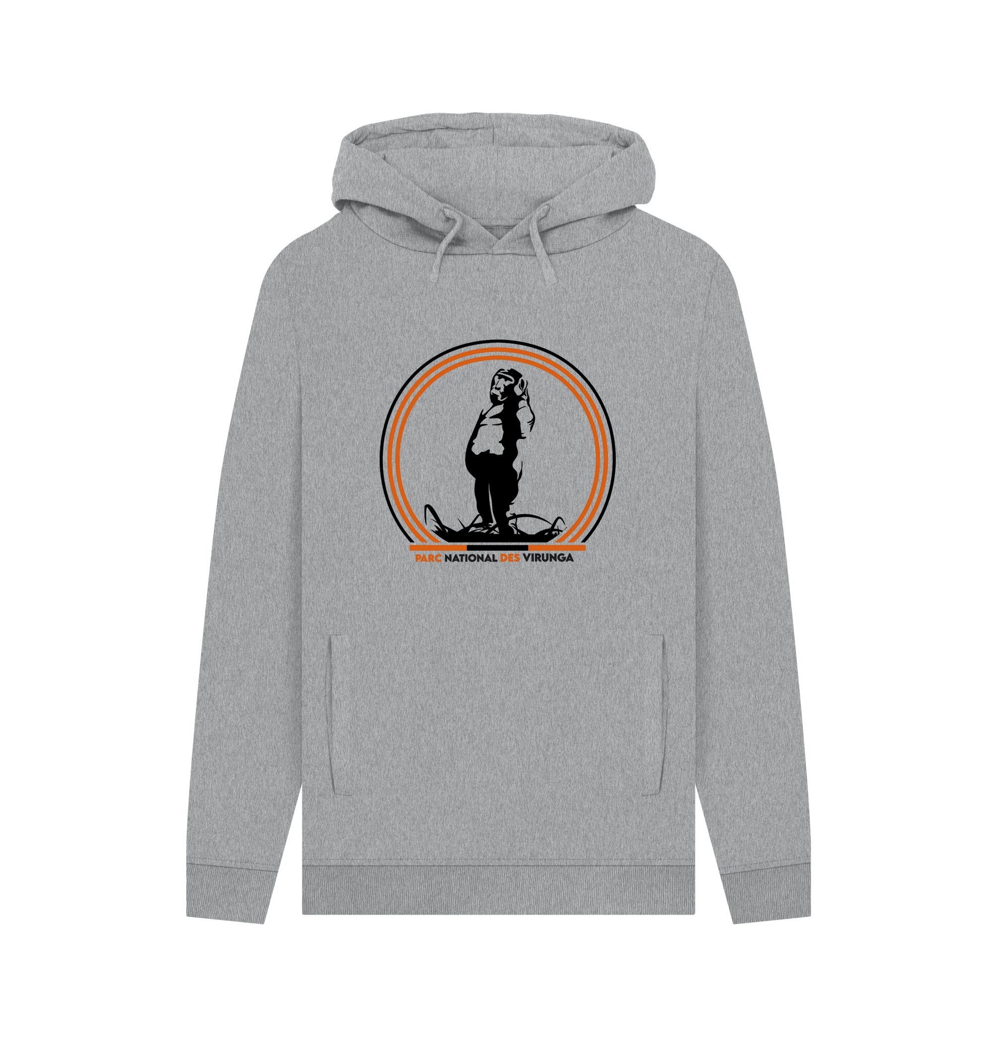 Light Heather Printed Hoody Front