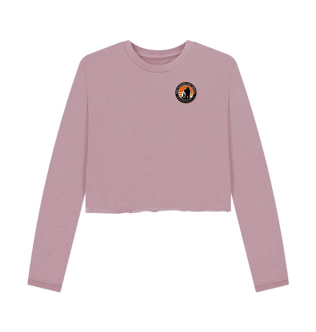 Mauve Virunga Pocket Logo Women's Boxy Jumper