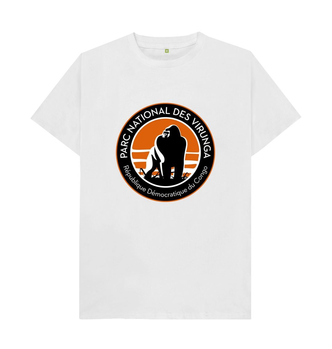 White Virunga Logo Men's T-shirt