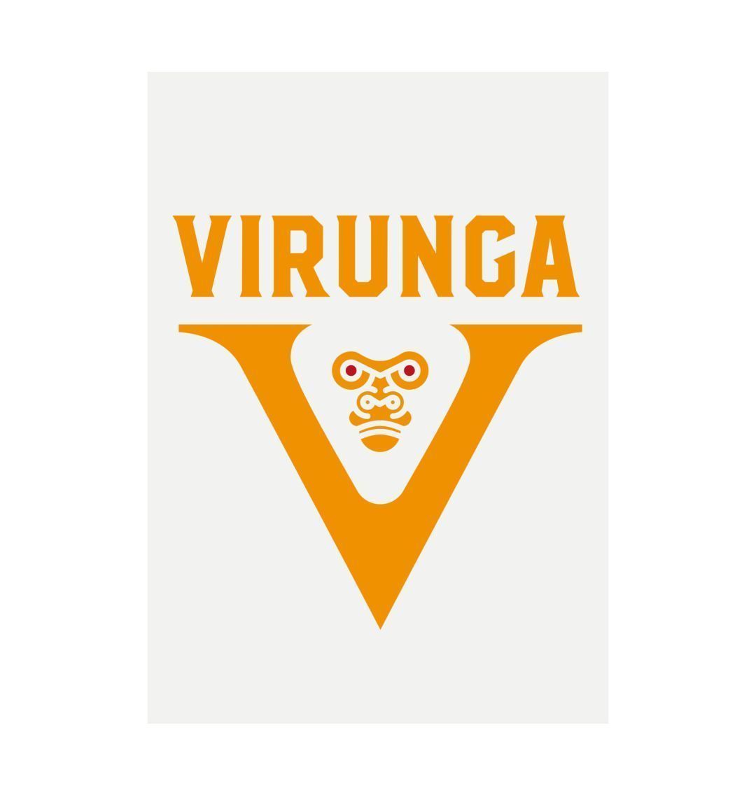 White V for Virunga Art Print
