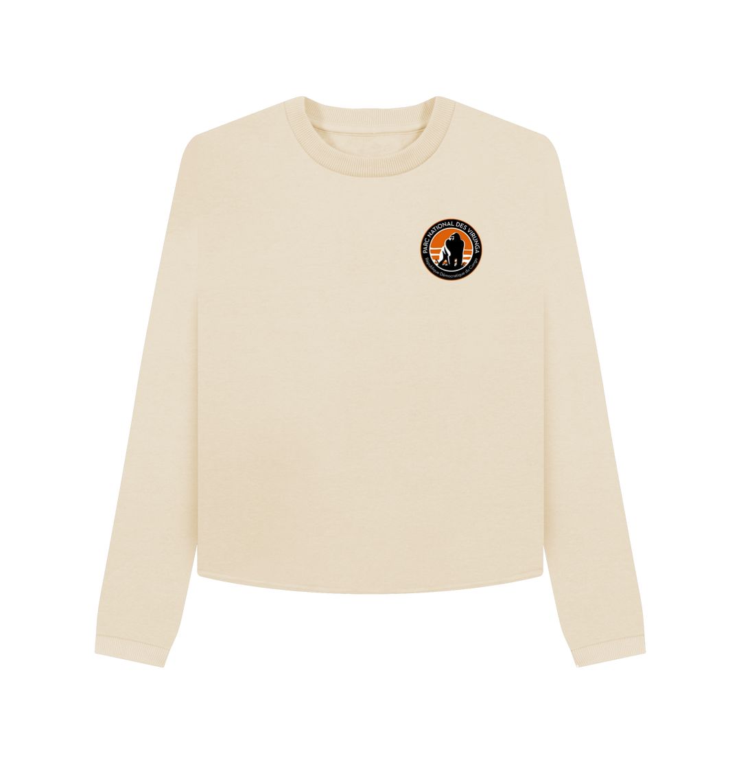 Oat Virunga Pocket Logo Women's Boxy Jumper