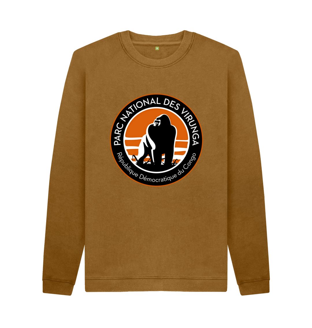 Brown Virunga Logo Men's Sweater