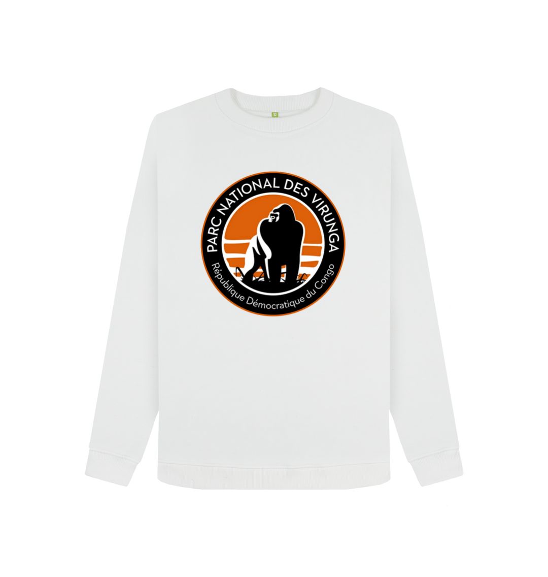 White Virunga Logo Women's Sweater