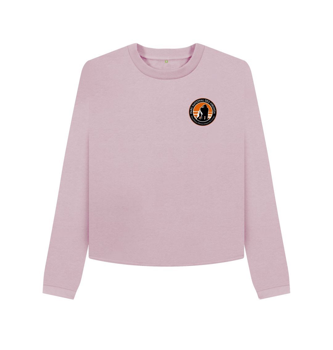 Mauve Virunga Pocket Logo Women's Boxy Jumper