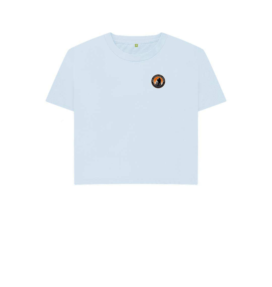 Sky Blue Virunga Pocket Logo Women's Boxy T-shirt
