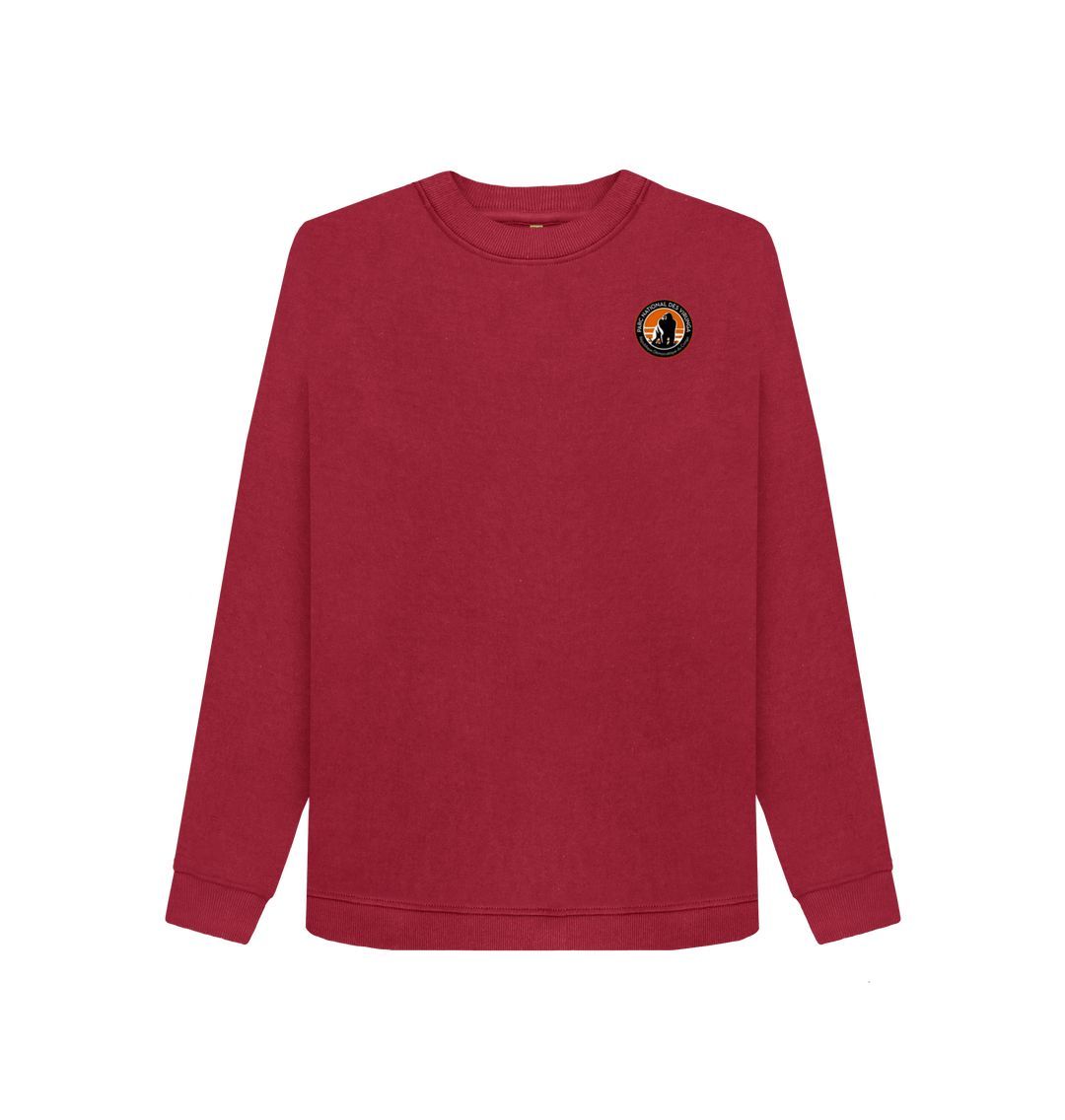 Cherry Virunga Pocket Logo Women's Sweater