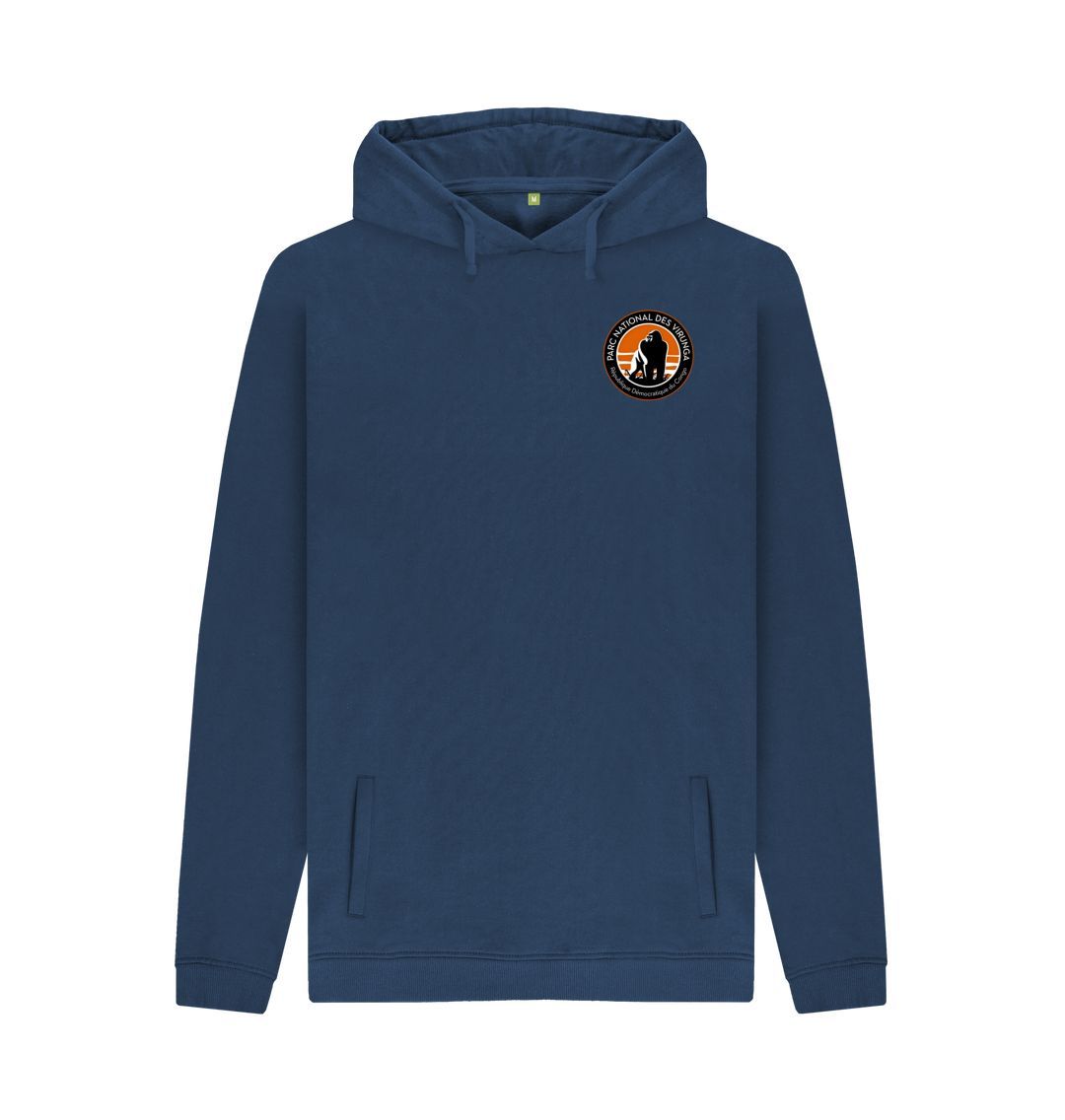 Navy Virunga Pocket Logo Men's Hoodie