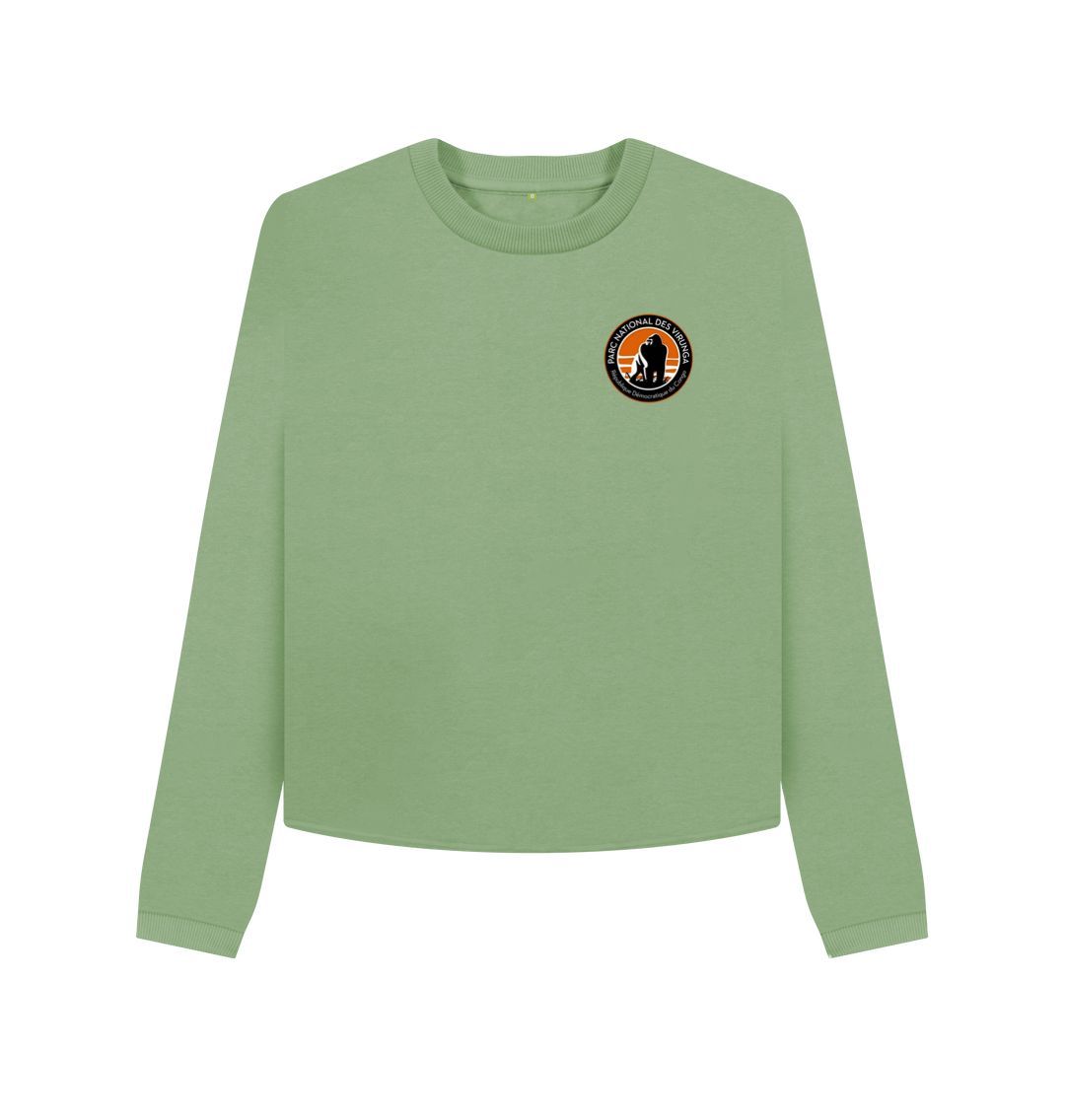 Sage Virunga Pocket Logo Women's Boxy Jumper