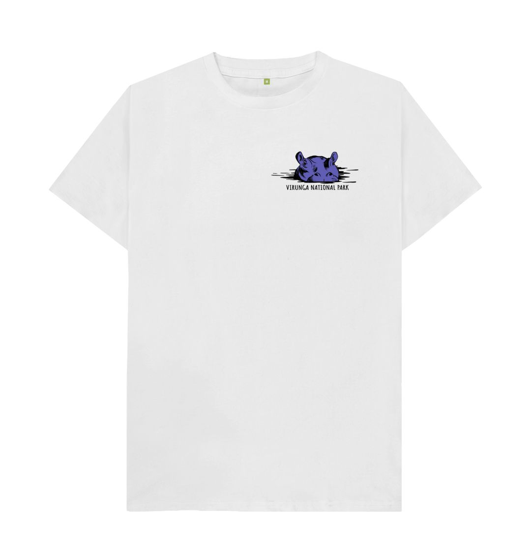 White Hippo Men's T-shirt