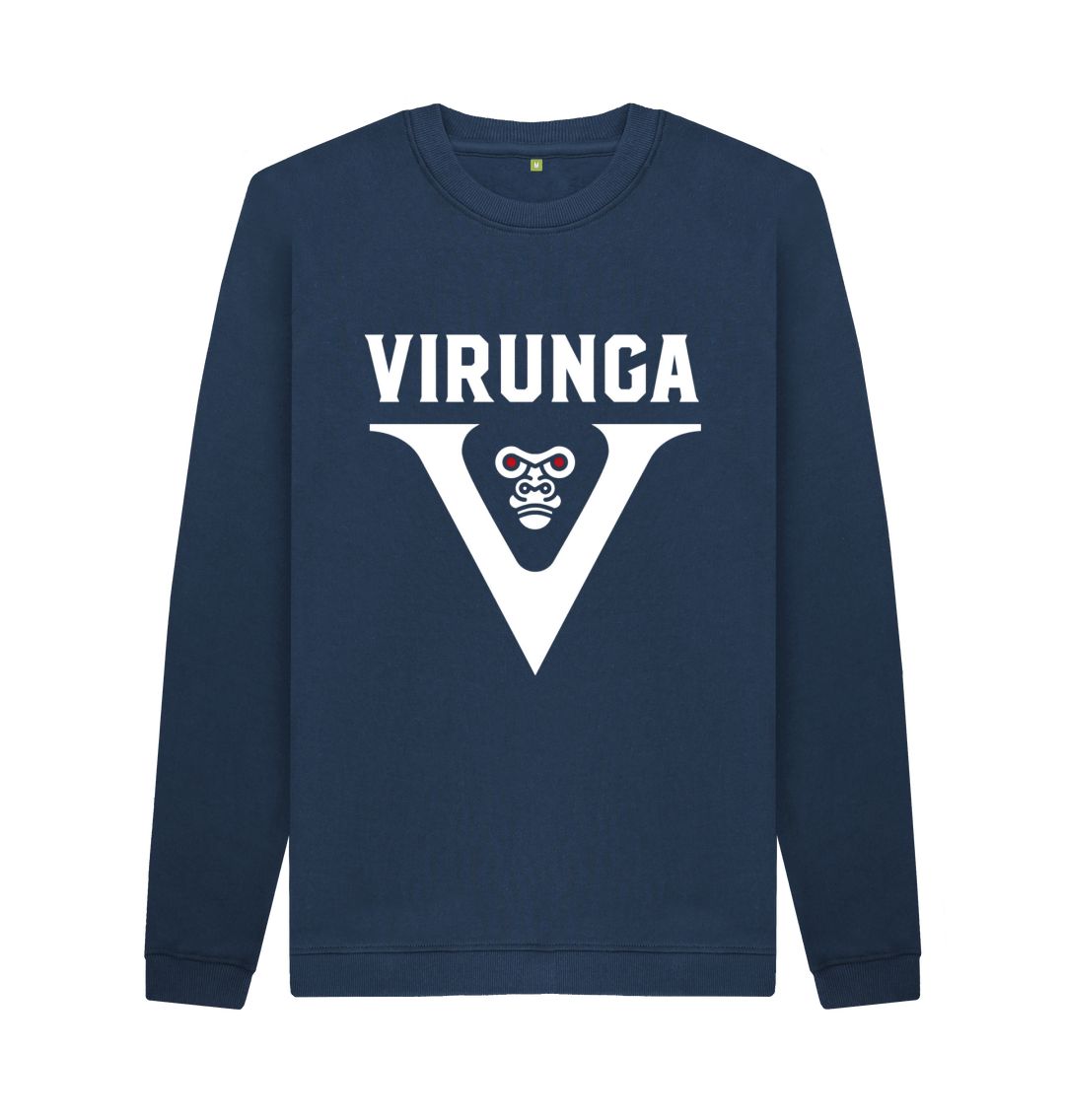 Navy Blue V for Virunga Men's Sweater