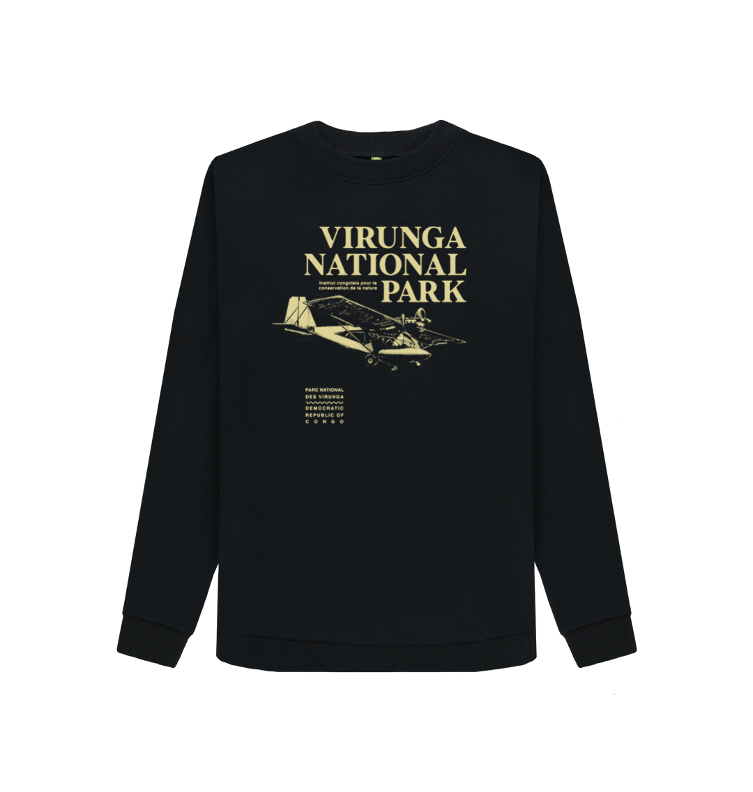 Black Printed Sweater Front