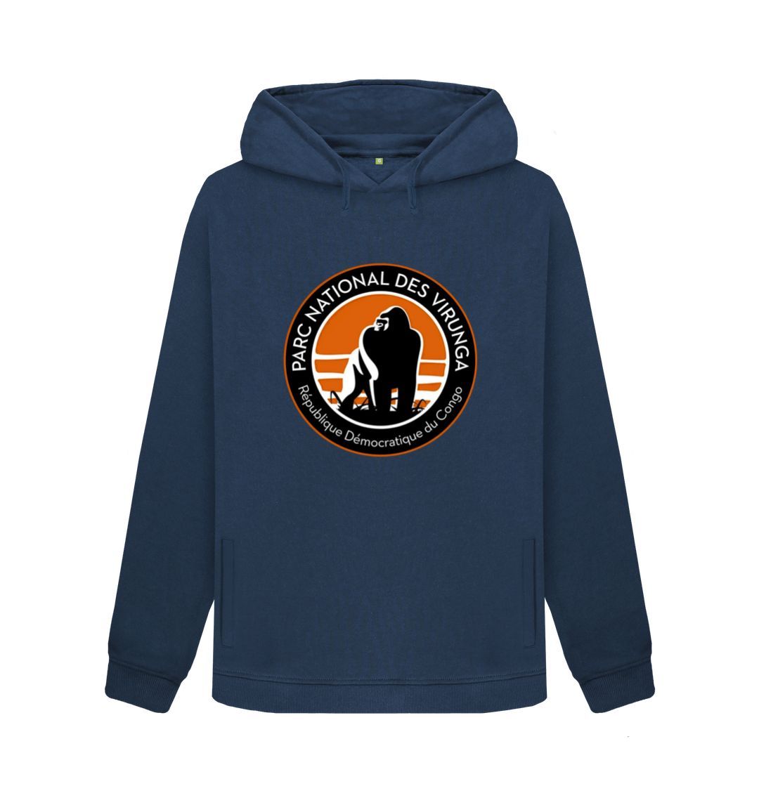 Navy Blue Virunga Logo Women's Hoodie