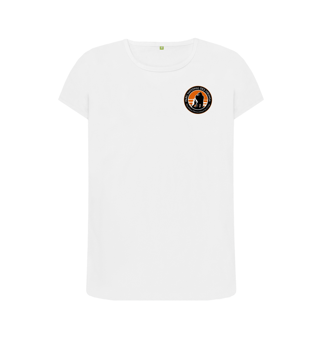 White Virunga Pocket Logo Women's Top