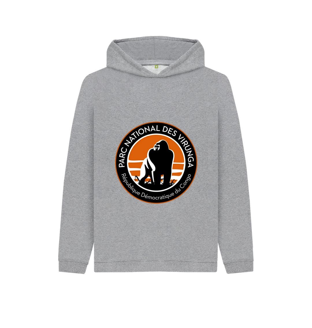 Athletic Grey Kid's Virunga Logo Hoodie
