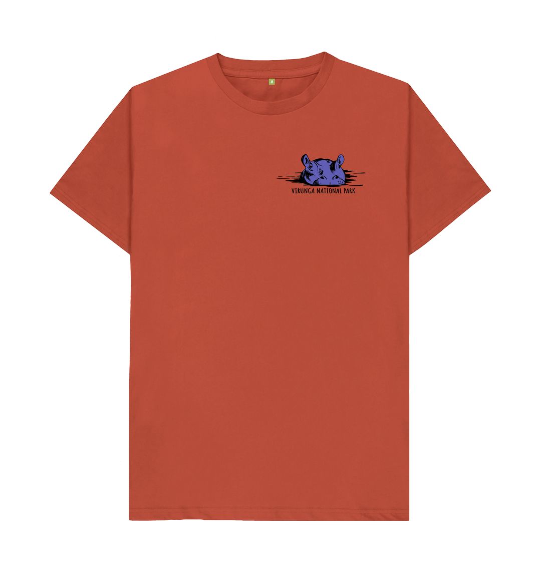 Rust Hippo Men's T-shirt