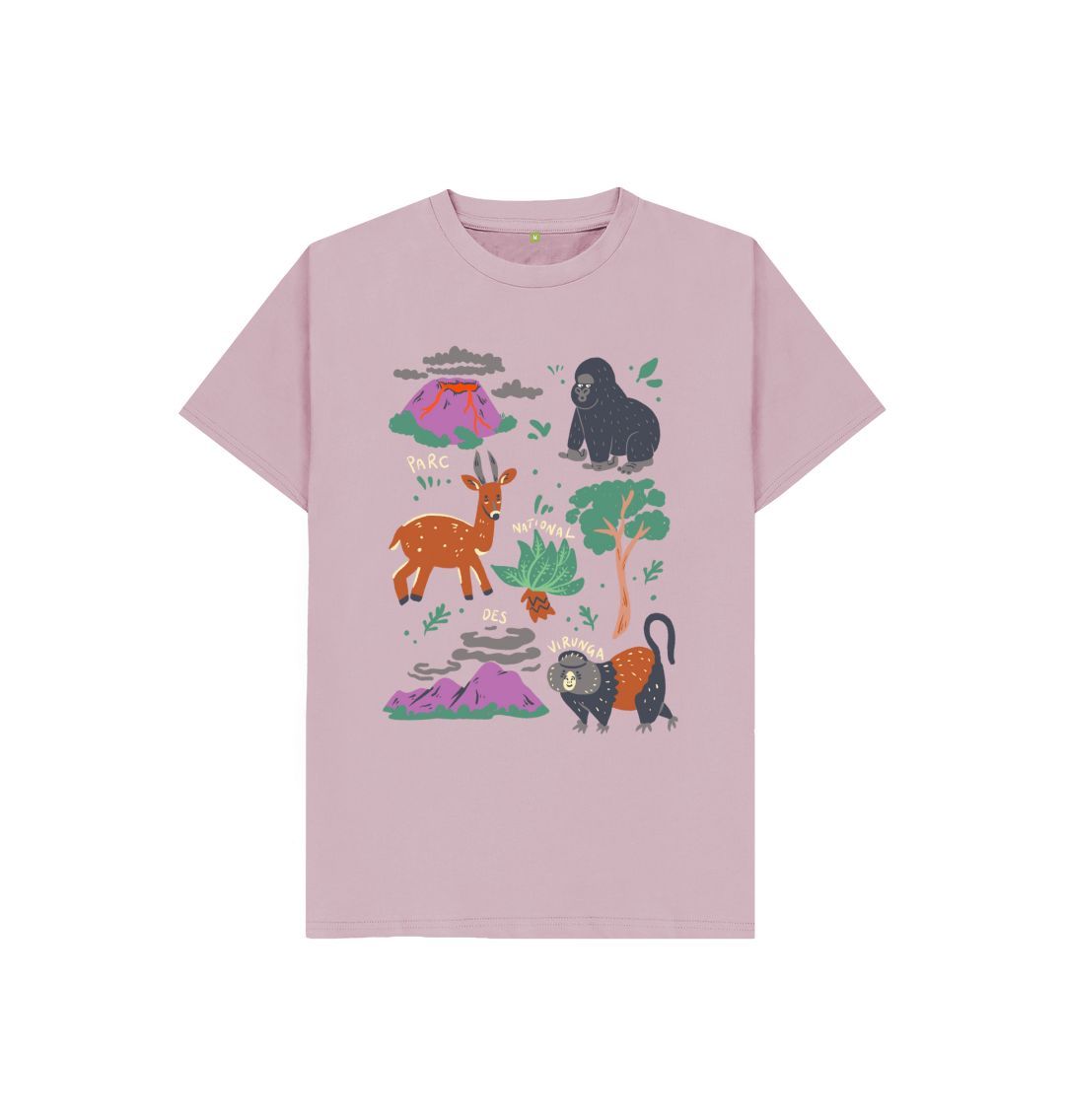 Mauve Mountain Wildlife Kids T-shirt